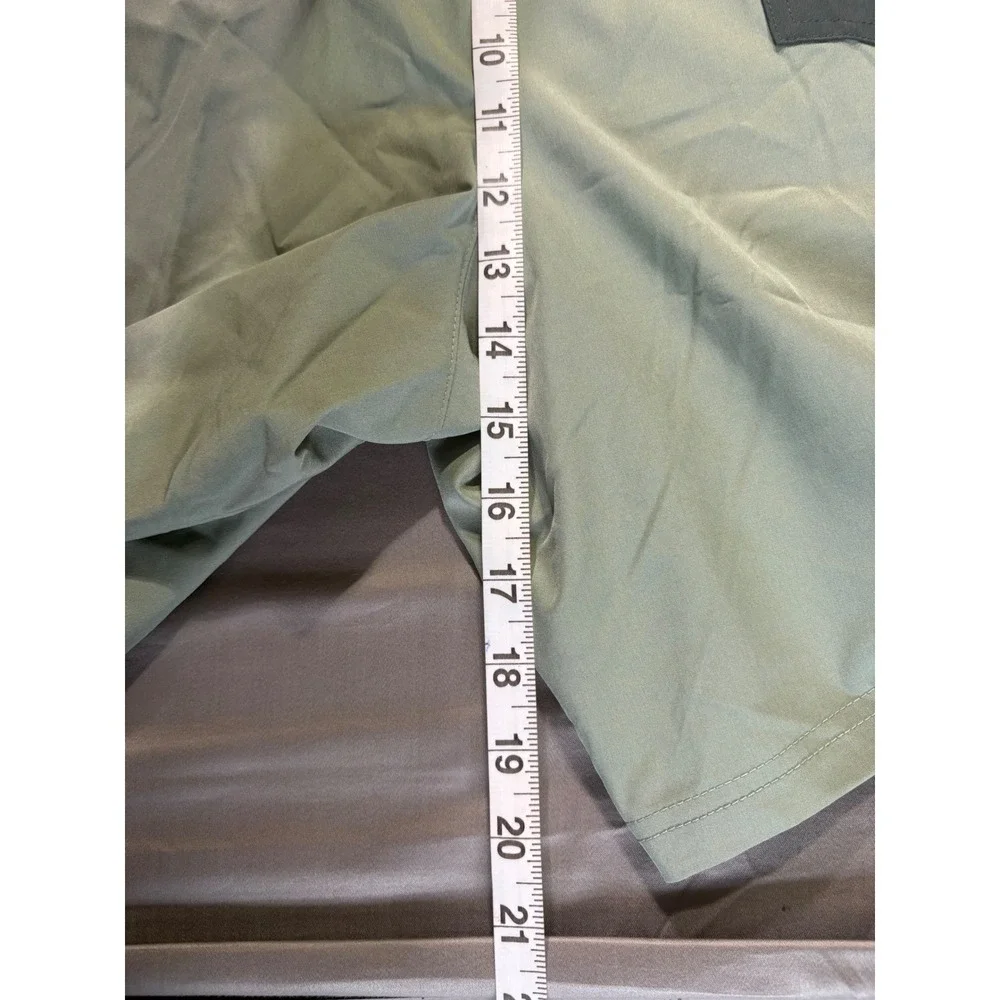 Quiksilver Mens Swim Trunks XXL Green Grey 7 Inseam Quick Dry Stretch QS001012
